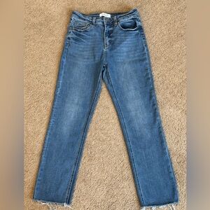 Women's High Rise Straight Leg Jeans